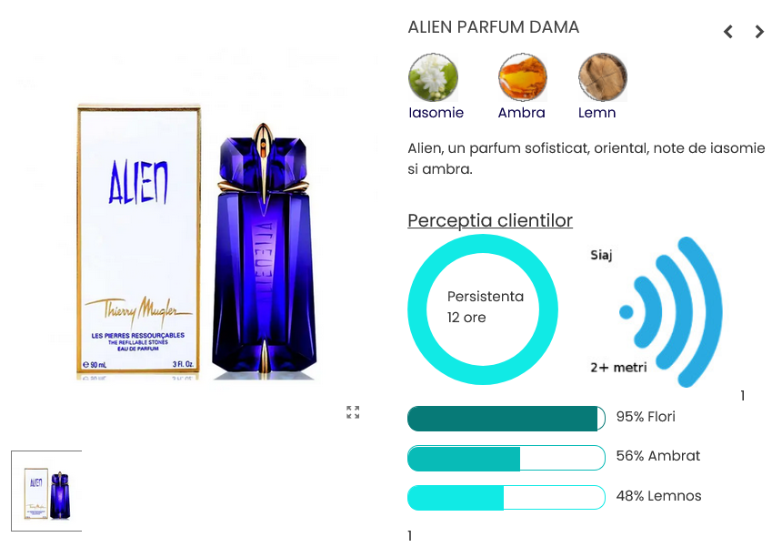 Alien Parfum Dama - Thierry Mugler Parfumuri originale online Infinite Love